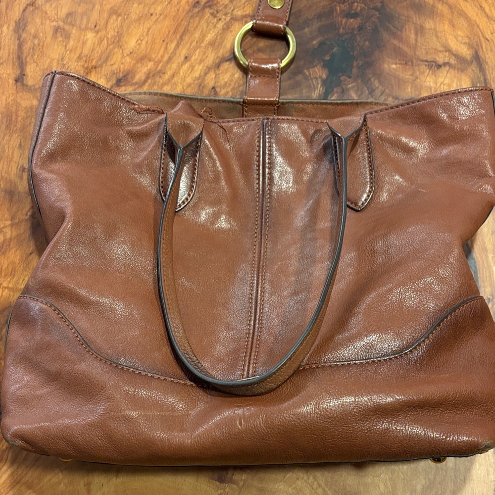 Frye Brown Leather Tote Bag